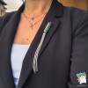 Брошка патріотична жовто-синій Колос 
